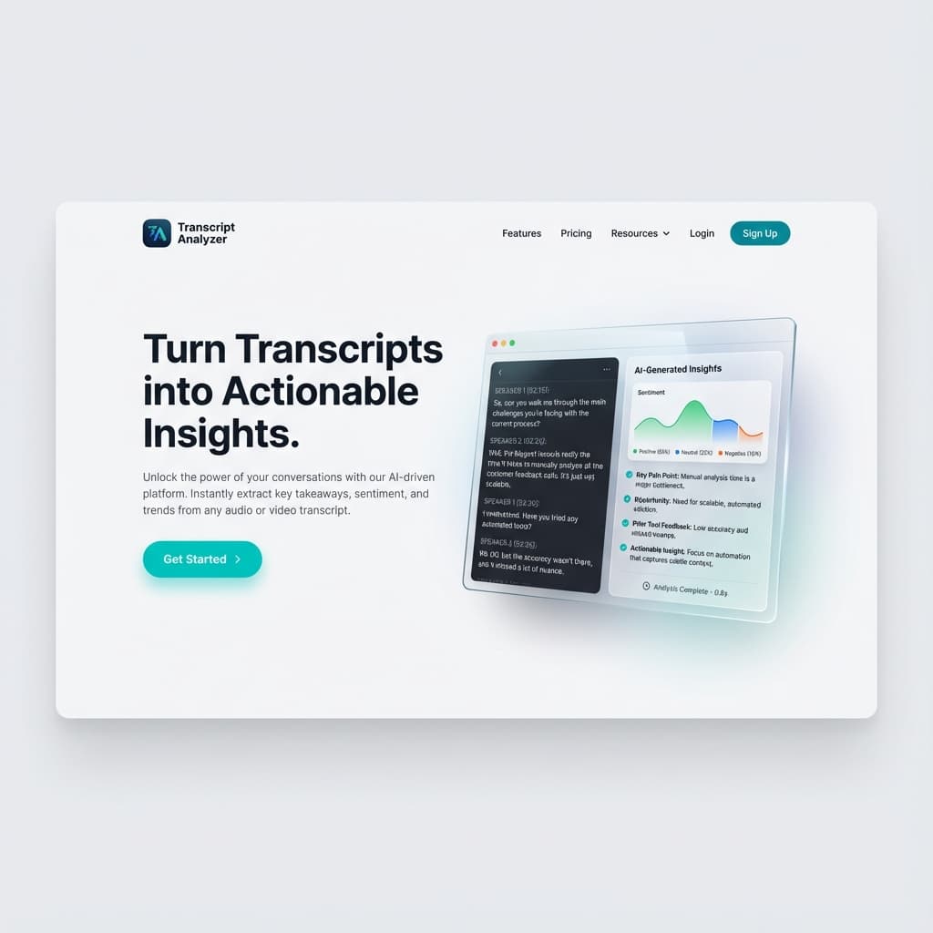 Transcript Analyzer Dashboard